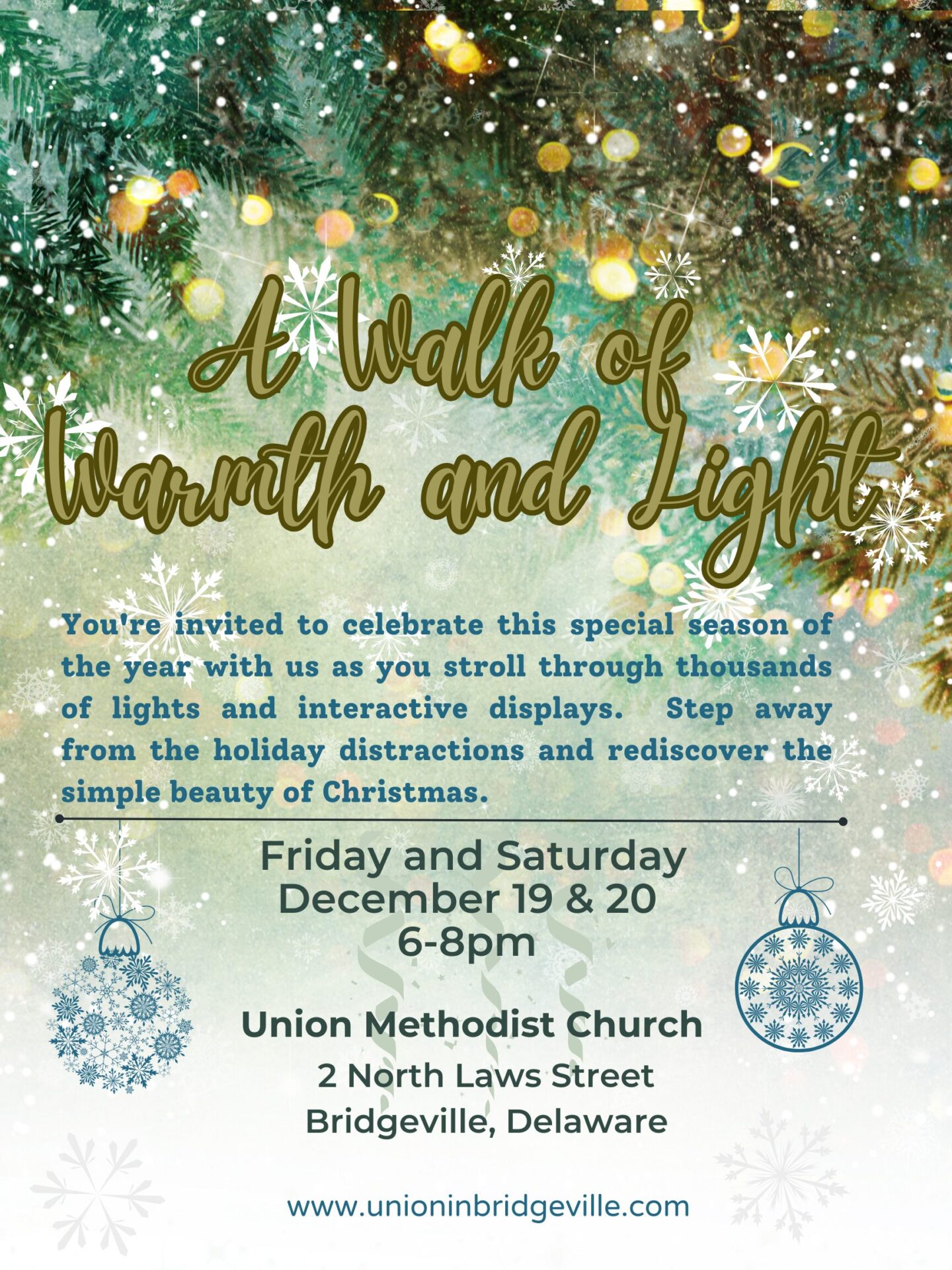 Walk Of Warmth & Light